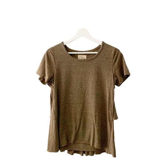 Chaser Tops - Chaser Triblend Short Sleeve Tier Back T Shirt New Medium